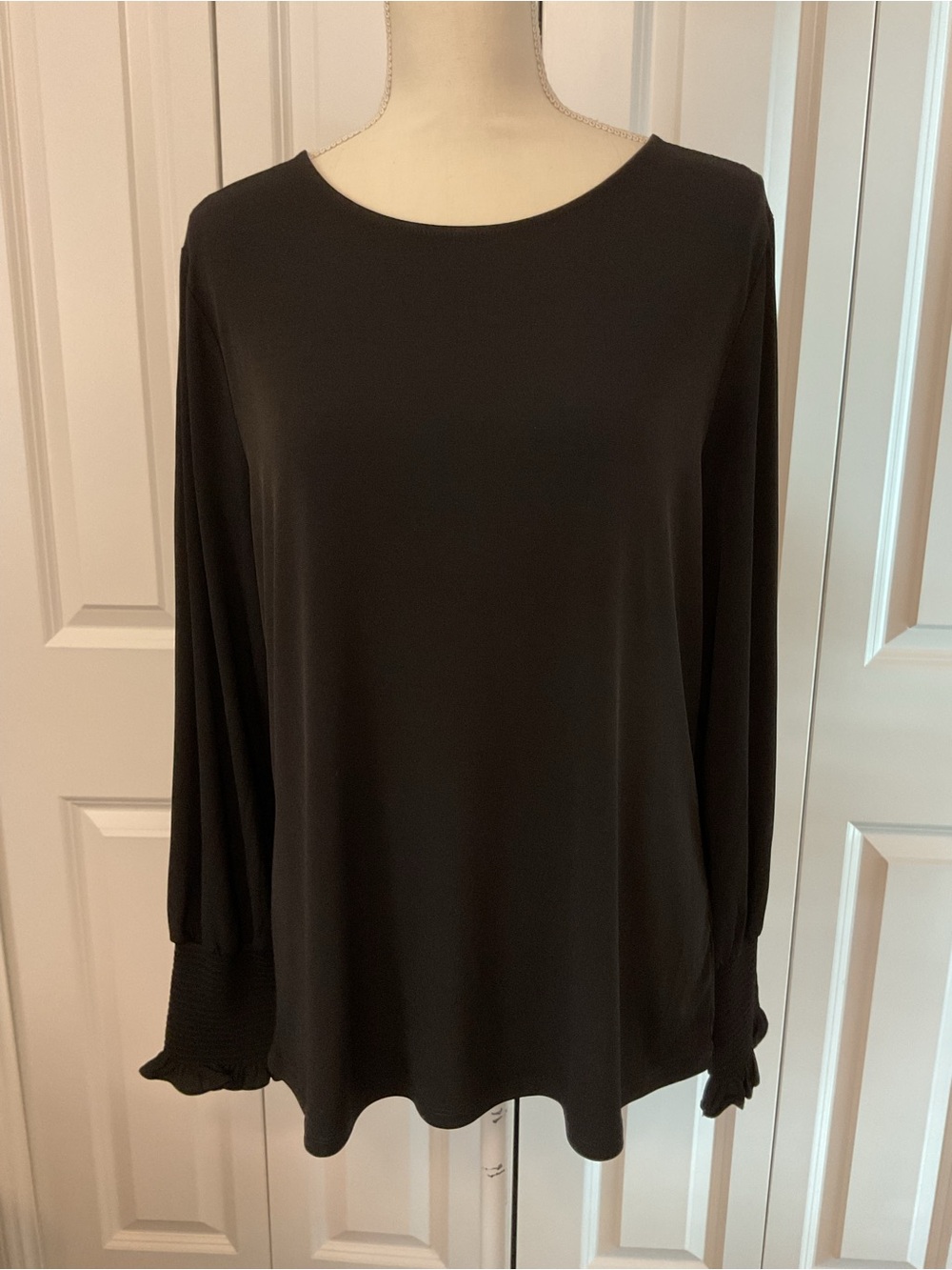 Preston & York Fearless Flair Long Sleeve Top EUC Size Large